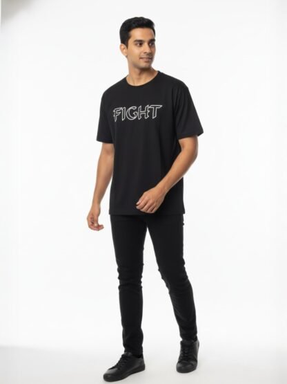 FIGHT LAPA Graphic Oversized T-Shirt – Trendy Streetwear Style - Image 23