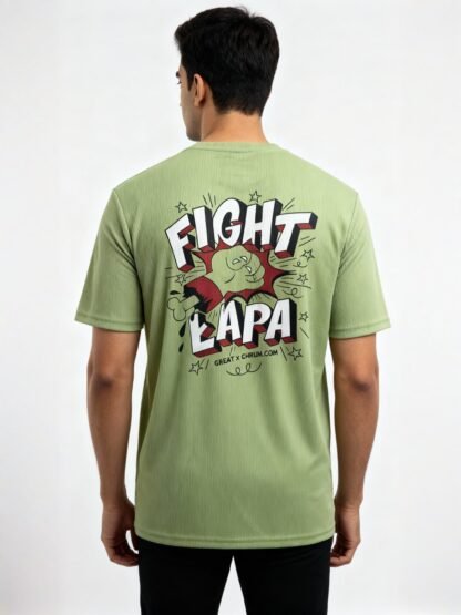 FIGHT LAPA Graphic Oversized T-Shirt – Trendy Streetwear Style - Image 10