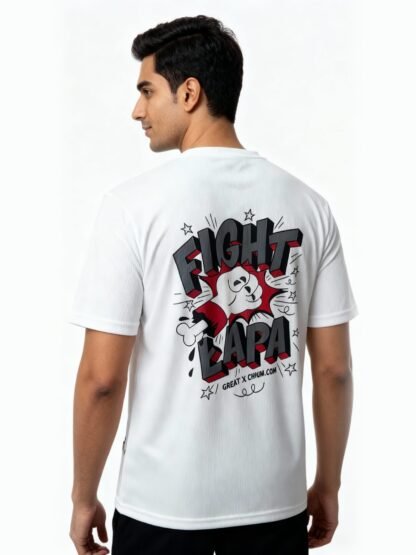 FIGHT LAPA Graphic Oversized T-Shirt – Trendy Streetwear Style